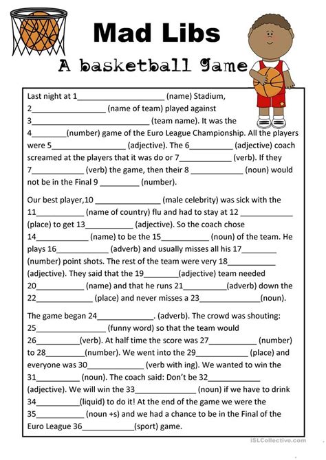 You provide the words and we'll make a story! Free Printable Mad Libs For Middle School Students | Free ...