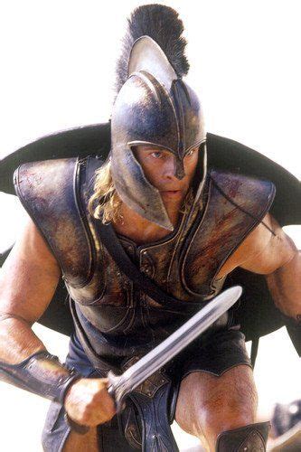 Troy Brad Pitt In Battle Armour Holding Sword As Achilles 24x36 Poster