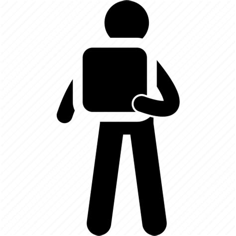 Holding Man Square Icon Download On Iconfinder