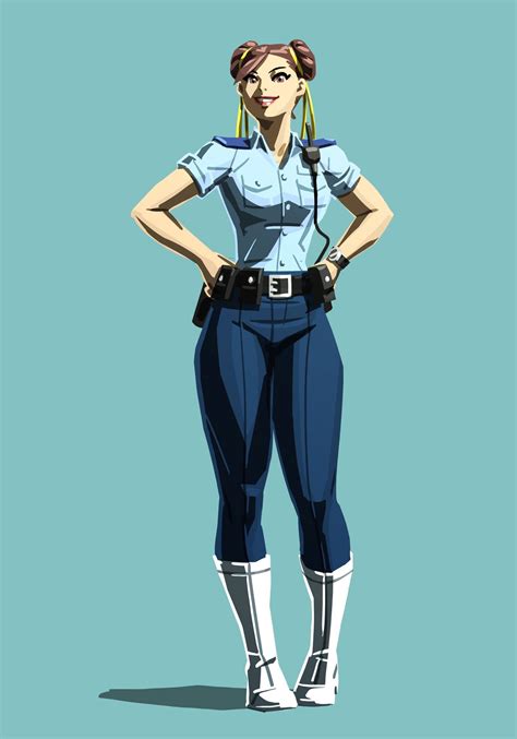 Safebooru 1girl Alternate Costume Blue Background Capcom Chun Li