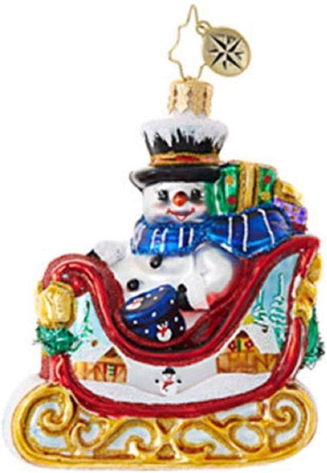 Christopher Radko Snowy T Sleigh Ride Little Gem Ornament Everything Else
