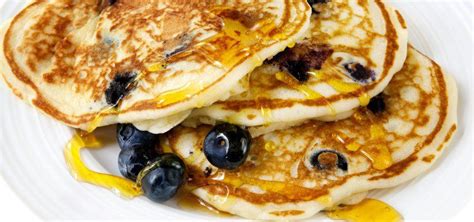 National Blueberry Pancake Day Blueberry Pancakes Food Quick
