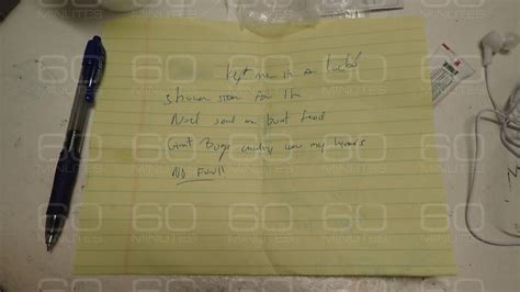 Handwritten Note Photos Of Jeffrey Epsteins Body And Sheet He Used To
