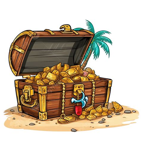Treasure Chest Illustration Treasure Chest Png Icon Antique Png
