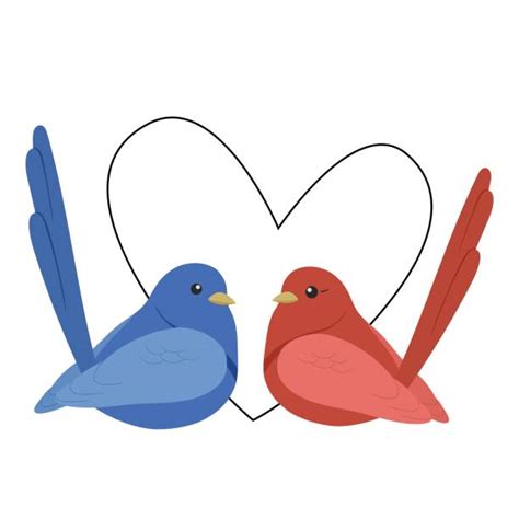 Two Blue Birds Illustrations Royalty Free Vector Graphics And Clip Art