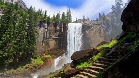 обои пейзаж водопад природа Река Национальный парк Долина Дикая