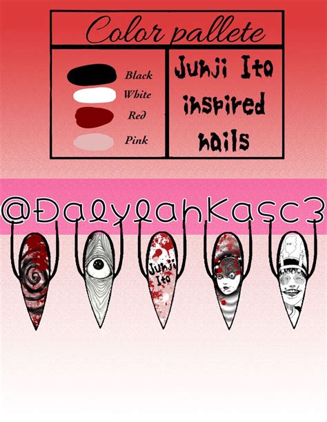 Junji Ito Inspired Nails Nyc Nails Gothic Nails Nails
