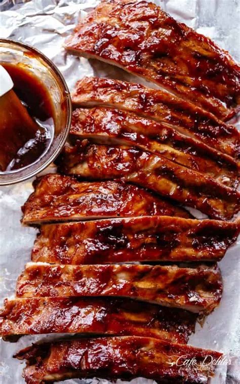 In a medium bowl, stir together the tomato sauce, brown sugar, vinegar, lemon juice, and worcestershire sauce. Slow Cooker Barbecue Ribs - Cafe Delites