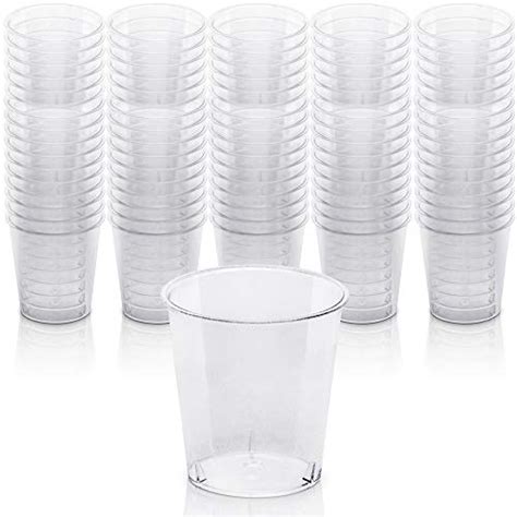 Decorrack 2 Oz Shot Glasses Plastic Shot Cup Disposable Jello Shots Party Cups Mini Cups Shot