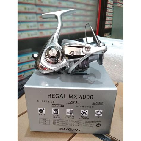 Jual Reel Spinning Daiwa Regal MX 4000 6kg Shopee Indonesia