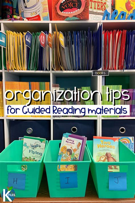 Guided Reading Organization Tips For Your Leveled Readers The K Files