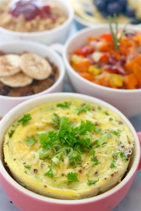 3 healthy breakfast recipes that can be made in the comfort of your own home with the convenience of your microwave. Top 5 Microwave Mug Breakfasts: Sweet & Savory Recipes ...
