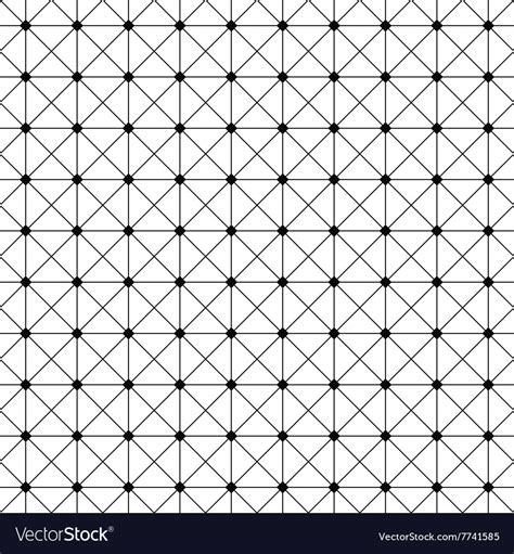 Seamless Monochrome Wire Grid Pattern Design Vector Image