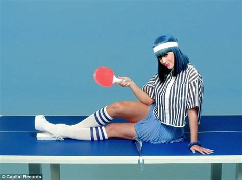 Sporty The California Gurls Star Gets Her Ping Pong On In The Next Scene Of Her Video Katy