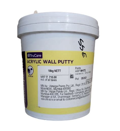 10kg Asian Trucare Acrylic Wall Putty At Rs 710bag Asian Wall Putty