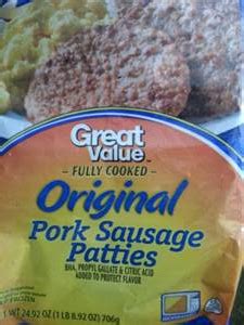 Calories In Great Value Sausage Patty And Nutrition Facts