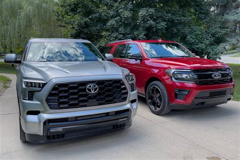2023 Toyota Sequoia Vs 2022 Ford Expedition How Do The Big Suvs