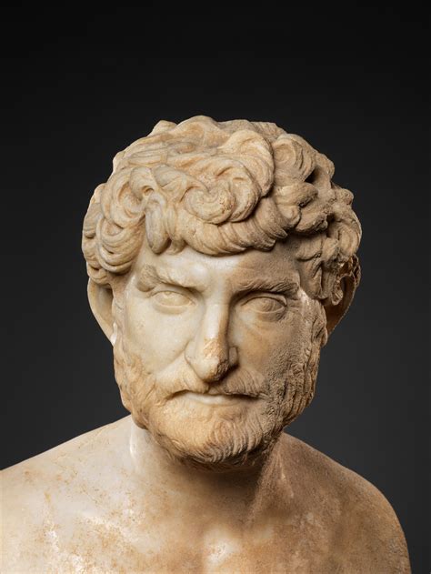 Marble Bust Of A Bearded Man Roman Mid Imperial Antonine The