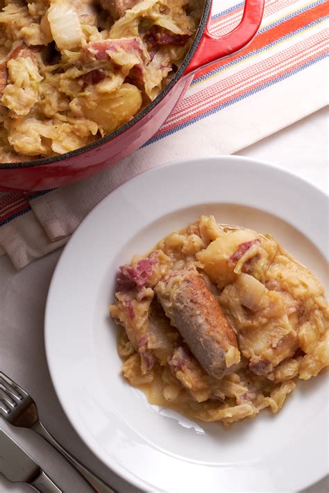 German Bratwurst Cabbage And Potato Stew Eat Up Kitchen