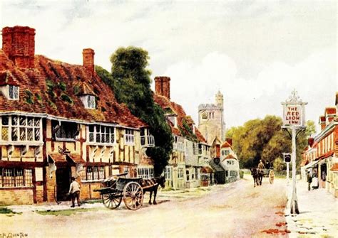 Cottages And Village Life Of Rural England 1912 Biddenden Stretched
