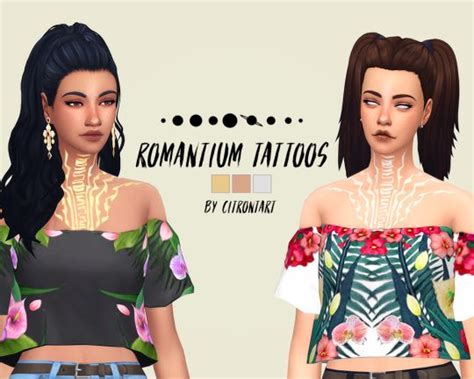 White Noise Maxis Match Sims 4 Tattoos Sims 4 Cc Finds