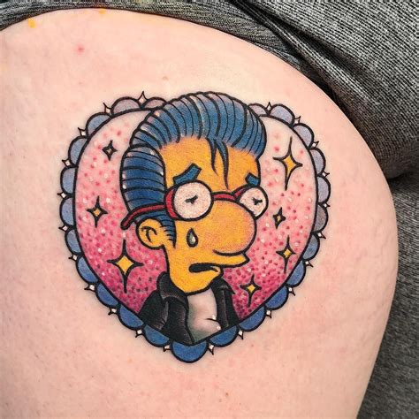 Follow Tattoowonderland On Pinterest For More Milhouse Tattoo The