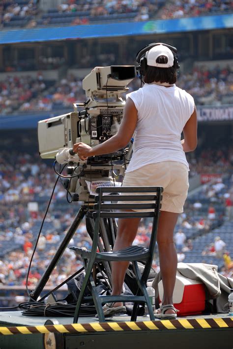 Television Camera Woman Free Stock Photo Public Domain Pictures