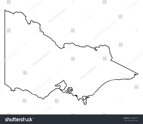 Map Of Victoria Royalty Free Stock Vector 794894431
