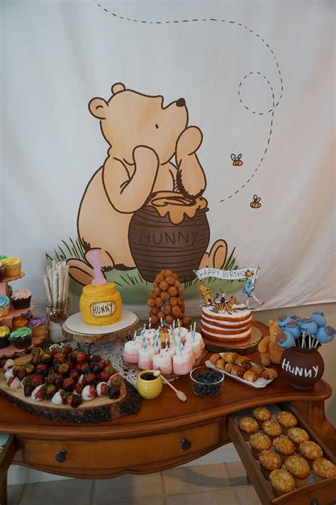 Winnie The Pooh Table Classy Baby Shower Baby Shower Cakes Baby