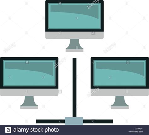 Computers Network System Stock Vector Image And Art Alamy