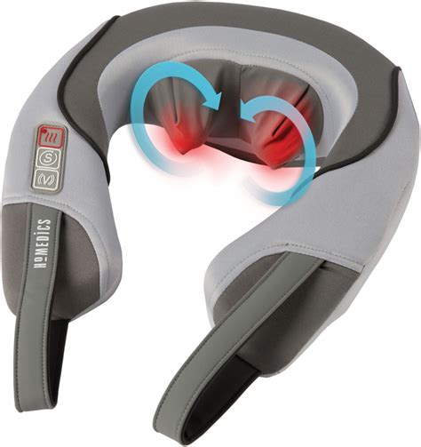 Customer Reviews Homedics Shiatsu Neck And Shoulder Massager With Heat Gray Nms 375 Best Buy