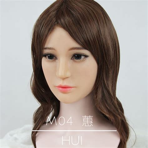 promo offer hui 2017 new design handmade crossdress silicone half sexy female half face