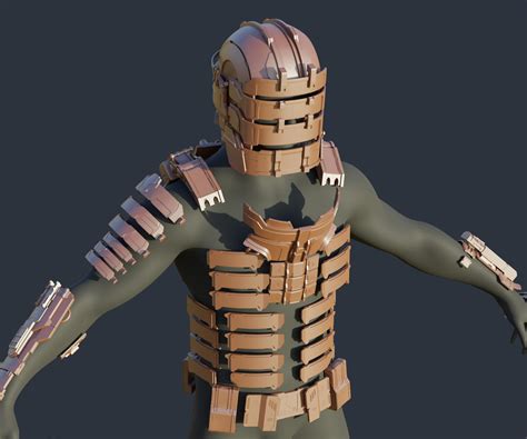 3d Model Armor Of Isaac Clarke From The Dead Space By