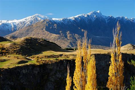 The Remarkables From Coronet Peak Road Autumn Queenstown New