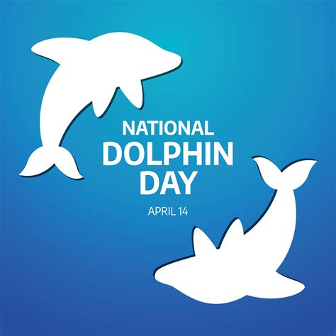 Vector Graphic Of National Dolphin Day Good For National Dolphin Day