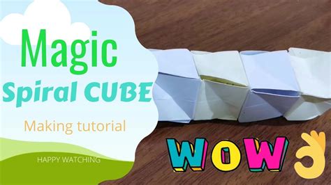 Interesting And Amazing Origami That You Can Make Easily Magic Spiral