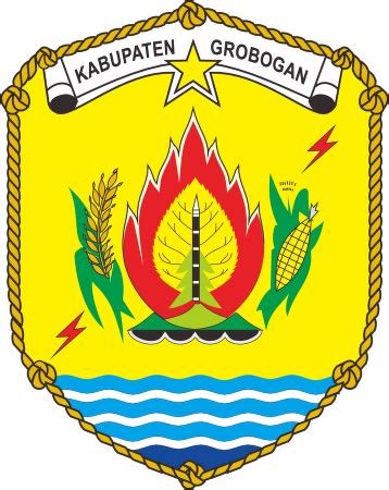 Penduduk grobogan kurang lebih mencapai 1,5 juta jiwa. Kabupaten Grobogan vector logo - download page