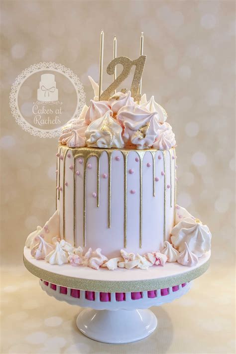Pastel Pink And Gold Drip Cake For Francesca S 21st Birthday 21st Birthday Cakes 21st Cake