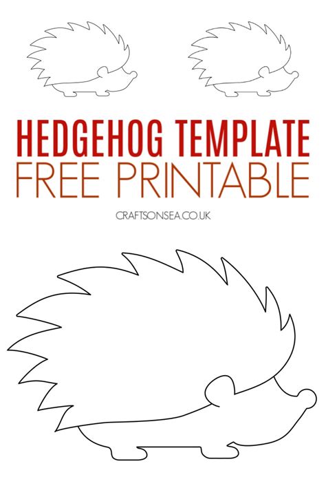 Hedgehog Template Free Printable Pdf Free Printable Crafts