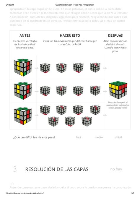 Cubo Rubik Solucion Fotos Para Principiantes