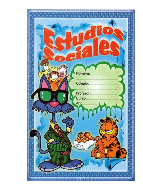 Caratula Color Estudios Sociales Tcarpeta Pdf