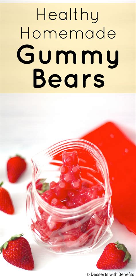 51 delicious dessert recipes that won't derail your diet. Healthy Homemade Gummy Bears - Desserts with Benefits