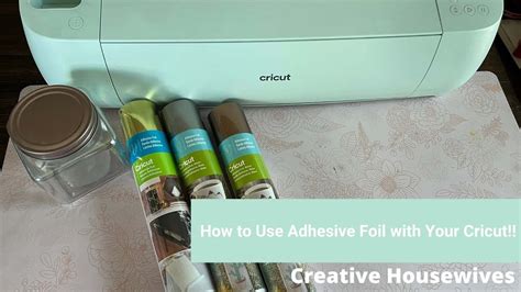 How To Use Cricut Adhesive Foil Youtube