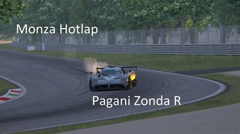 Assetto Corsa Pagani Zonda R Monza Hotlap Replay Hd Youtube