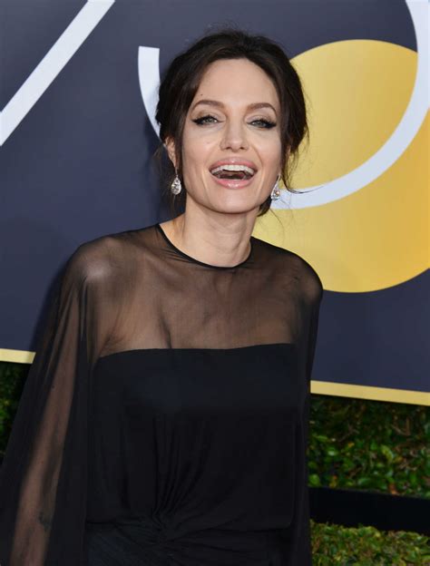 Angelina Jolie At The 75th Annual Golden Globe Awards In Beverly Hills