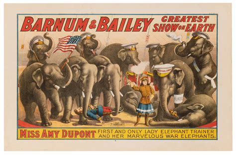 Lot Detail The Barnum Bailey Greatest Show On Earth Amy Dupont And