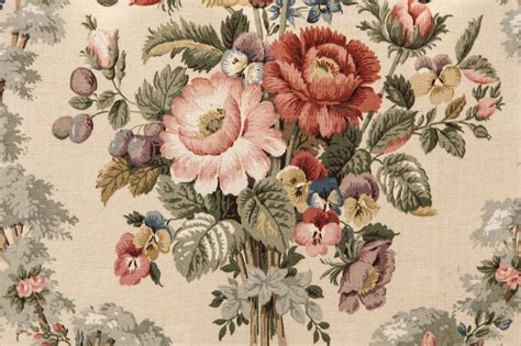 Vintage Floral Upholstery Fabric Floral Fabric By The Yard Vintage