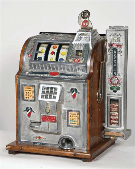 Lot Detail 5¢ Mills Rock Ola Revamp Slot Machine With Side Vender