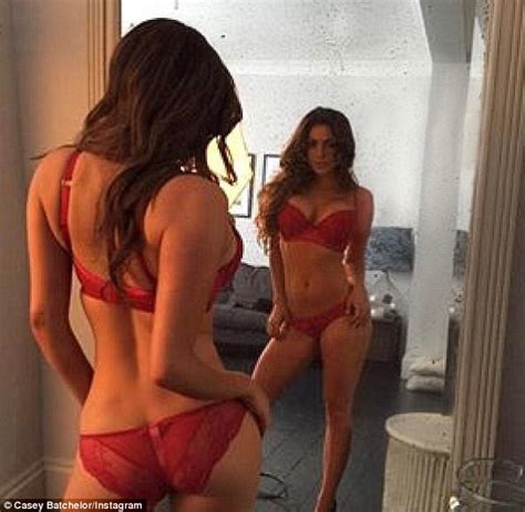 Casey Batchelor Puts On A Very Busty Display In Lingerie Daily Mail