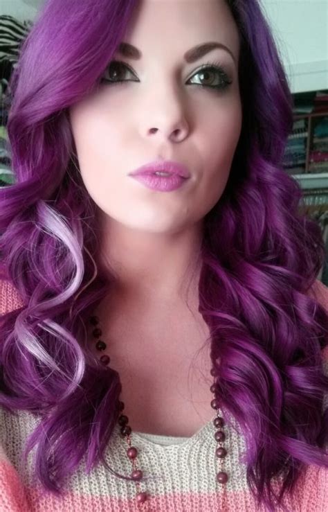 Punky Colour Purple Plum Mix With 3 Week Fade Purple Hair Faded
